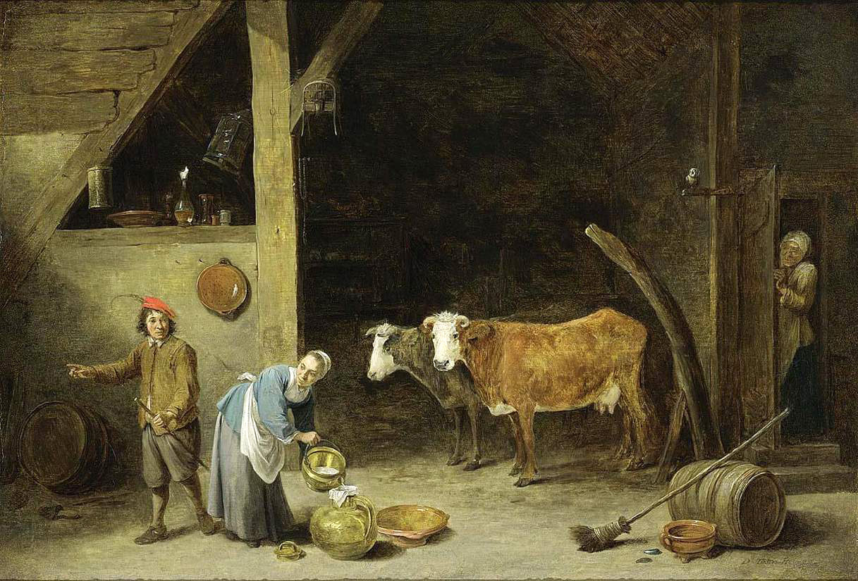 a barn interior